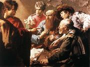 TERBRUGGHEN, Hendrick The Calling of St Matthew t oil painting artist